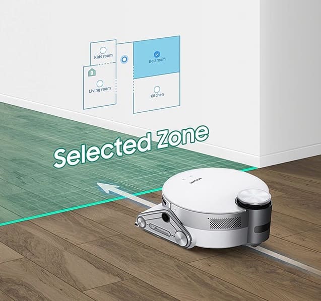 რობოტი მტვერსასრუტი ვაკუუმით Sencor SRV 938 5WH Robotic Samsung 6 ge feature robot 535823315 1 11zon