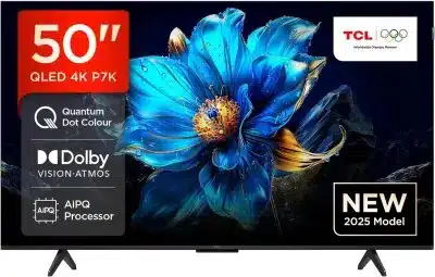 TV/ QLED/ TCL/ QLED TV 50"(127cm)/ 50P7K 4K Google TV HDR10+ Dolby Atmos BT5.4 Wi-Fi 2.4+5GHz DVB-T/T2/C/S/S2 2x15W HDMI1.4/HDMI2.0&HDMI2.1,HDCP1.4 300x300 TV/ QLED/ TCL/ QLED TV 50"(127cm)/ 50P7K 4K Google TV HDR10+ Dolby Atmos BT5.4 Wi-Fi 2.4+5GHz DVB-T/T2/C/S/S2 2x15W HDMI1.4/HDMI2.0&HDMI2.1,HDCP1.4 300x300 - Image 1