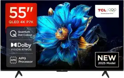 TV/ QLED/ TCL/ QLED TV 55"(140cm)/ 55P7K 4K Google TV HDR10+ Dolby Atmos BT5.4 Wi-Fi 2.4+5GHz DVB-T/T2/C/S/S2 2x15W HDMI1.4/HDMI2.0&HDMI2.1,HDCP1.4 300x300 TV/ QLED/ TCL/ QLED TV 55"(140cm)/ 55P7K 4K Google TV HDR10+ Dolby Atmos BT5.4 Wi-Fi 2.4+5GHz DVB-T/T2/C/S/S2 2x15W HDMI1.4/HDMI2.0&HDMI2.1,HDCP1.4 300x300 - Image 1