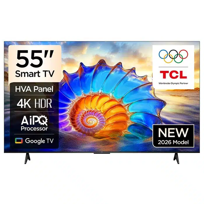 TV/ LED/ TCL/ TV 55"(140cm)/ 55V6D Google TV 4K HDR10 WiFi5 BT5.2 Dolby Audio 10W 200X200 TCL/ TV 55"(140cm)/ 55V6D Google TV 4K HDR10 WiFi5 BT5.2 Dolby Audio 10W - Image 1