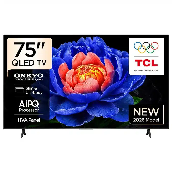 TV/ QLED/ TCL/ QLED TV 75"(190cm)/ 75P7L Google TV HDR10+ Dolby Atmos BT5.4 Wi-Fi 2.4+5GHz DVB-T/T2/C/S/S2 2x15W HDMI1.4/HDMI2.0&HDMI2.1,HDCP1.4 400x400 TV/ QLED/ TCL/ QLED TV 75"(190cm)/ 75P7L Google TV HDR10+ Dolby Atmos BT5.4 Wi-Fi 2.4+5GHz DVB-T/T2/C/S/S2 2x15W HDMI1.4/HDMI2.0&HDMI2.1,HDCP1.4 400x400 - Image 1