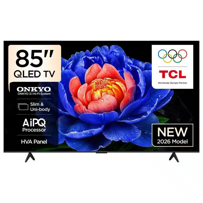 TV/ QLED/ TCL/ QLED TV 85"(215cm)/ 85P7L 4K Google TV HDR10+ Dolby Atmos BT5.4 Wi-Fi 2.4+5GHz DVB-T/T2/C/S/S2 2x10W+20W HDMI1.4/HDMI2.0&HDMI2.1 600x400 TV/ QLED/ TCL/ QLED TV 85"(215cm)/ 85P7L 4K Google TV HDR10+ Dolby Atmos BT5.4 Wi-Fi 2.4+5GHz DVB-T/T2/C/S/S2 2x10W+20W HDMI1.4/HDMI2.0&HDMI2.1 600x400 - Image 1